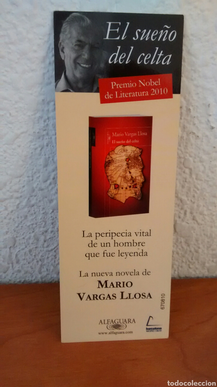 Coleccionismo Marcap&aacute;ginas: MARCAPAGINAS EL SUE&Ntilde;O DEL CELTA-MARIO VARGAS LLOSA-ALFAGUARA-LIBROS QUE MARCAN