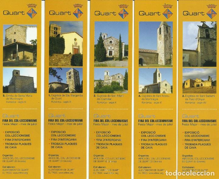 Collectables Bookmark: Serie completa 5 marcapaginas feria del coleccionismo iglesias de Quart