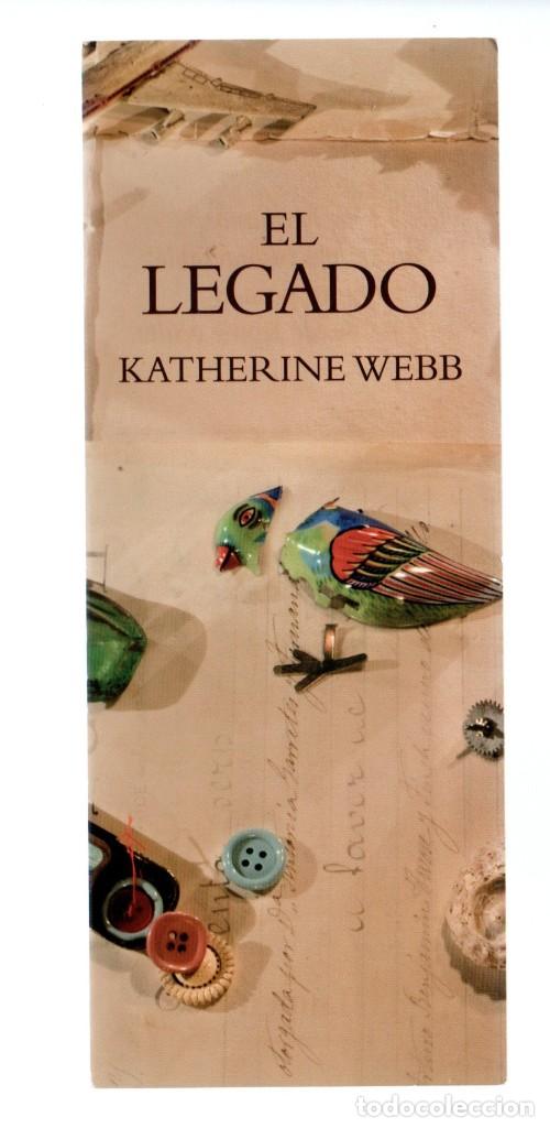 Coleccionismo Marcap&aacute;ginas: MARCAPAGINAS, EL LEGADO. KATHERINE WEBB. LUMEN