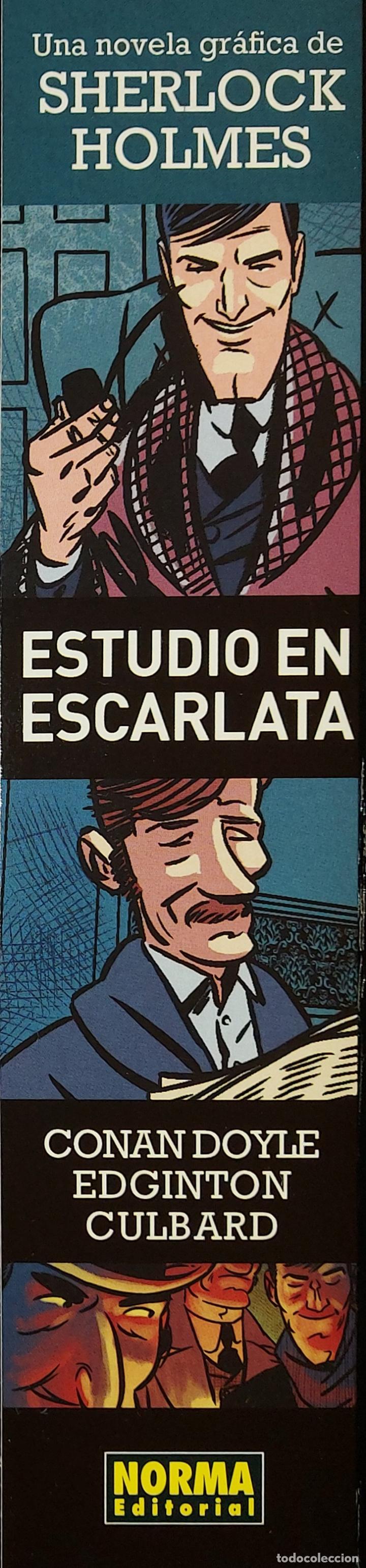 Coleccionismo Marcap&aacute;ginas: MARCAPAGINAS - NORMA - SHERLOCK HOLMES - ESTUDIO EN ESCARLATA -