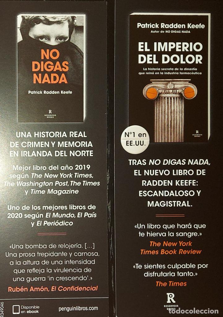 Coleccionismo marcap&aacute;ginas: MARCAPAGINAS - RESERVOIR BOOKS - NO DIGAS NADA - EL IMPERIO DEL DOLOR-