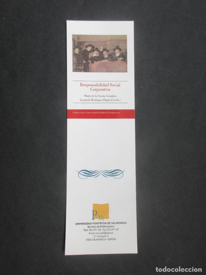 Collectionnisme Marque-pages: Marcapaginas responsabilidad socil corporativa Universidad Pontificia de Salamanca