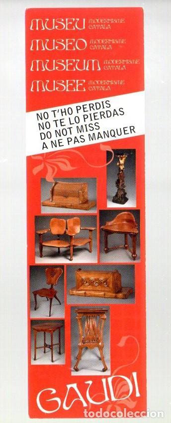 Coleccionismo marcap&aacute;ginas: MARCAPAGINAS, MUSEO MODERNISME CATALA. GAUDI.