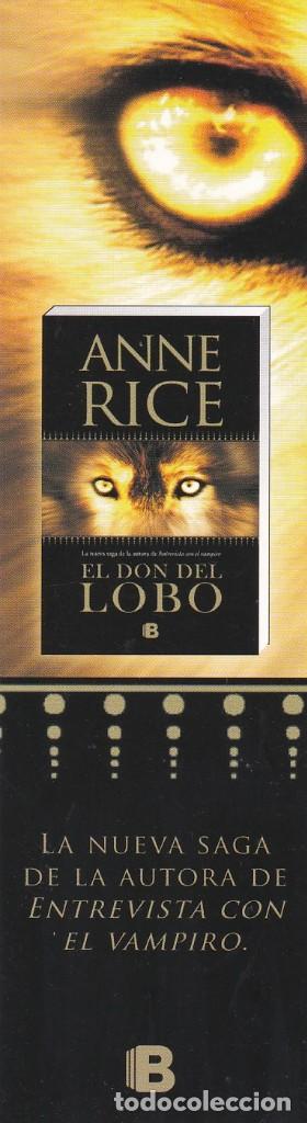 Coleccionismo marcap&aacute;ginas: MARCAPAGINAS EDICIONES B. EL DON DEL LOBO - Foto 1