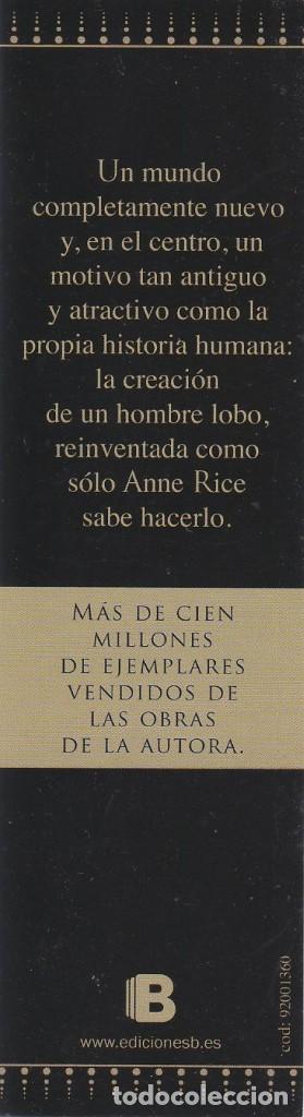 Coleccionismo marcap&aacute;ginas: MARCAPAGINAS EDICIONES B. EL DON DEL LOBO - Foto 2