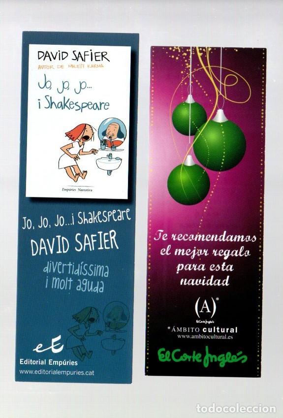 Coleccionismo marcap&aacute;ginas: MARCAPAGINAS, JO, JO, JO... SHAKESPEARE. DAVID SAFIER. EDITORIAL EMPURIES. EL CORTE INGLES.