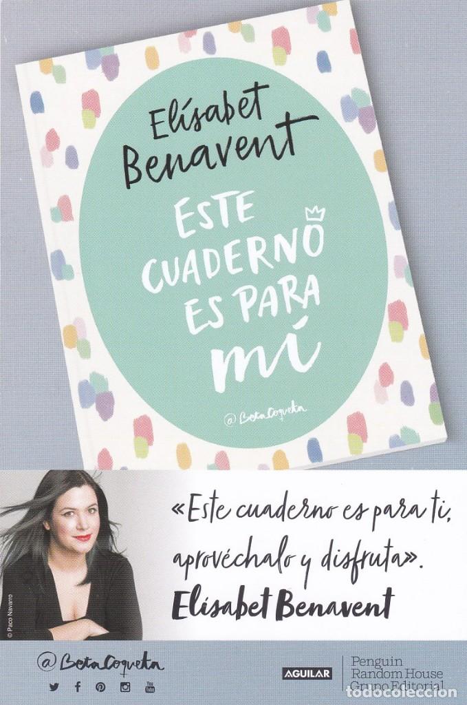 Collezionismo Segnalibri: MARCAPAGINAS AGUILAR. ESTE CUADERNO ES PARA MI - TAMA&Ntilde;O POSTAL