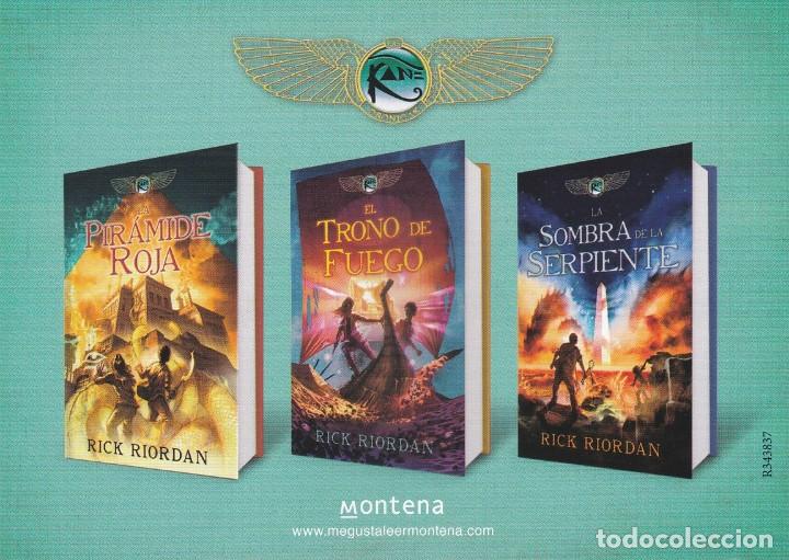 Collezionismo Segnalibri: MARCAPAGINAS MONTENA. CRONICAS DE KANE. LA PIRAMIDE ROJA. EL TRONO DE FUEGO ... - TAMA&Ntilde;O POSTAL