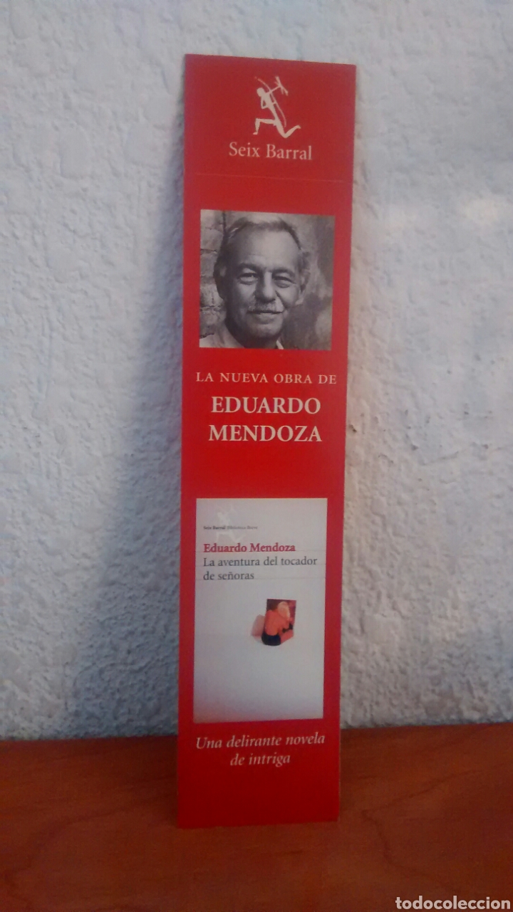 Coleccionismo Marcap&aacute;ginas: MARCAPAGINAS LA AVENTURA DEL TOCADOR DE SE&Ntilde;ORAS-EDUARDO MENDOZA-SEIX BARRAL
