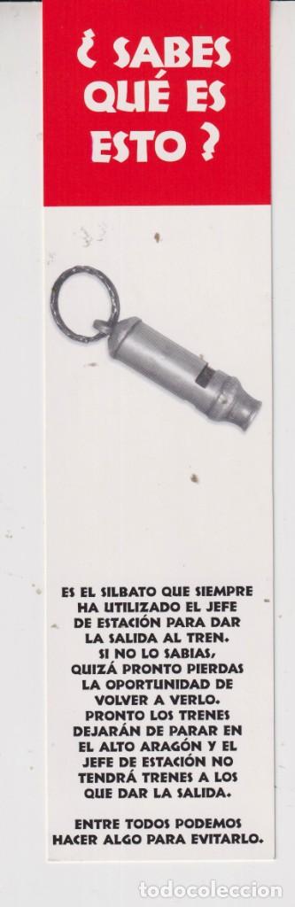 Collectionnisme Marque-pages: MARCAP&Aacute;GINAS EDITOR TOMEMOS EL TREN TUTULO SABES QU&Eacute; ES ESTO