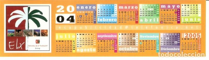 Coleccionismo marcap&aacute;ginas: MARCAPAGINAS CALENDARIO ELCHE 2004 - Foto 1
