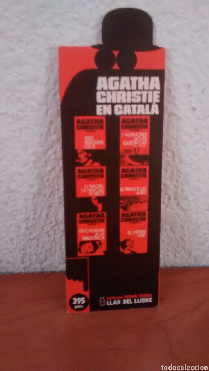 Coleccionismo marcap&aacute;ginas: MARCAPAGINAS AGATHA CHRISTIE EN CATALA-NOVA TERRA.LLAR DEL LLIBRE-A&Ntilde;OS 70