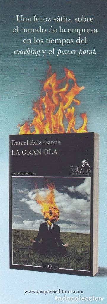 Coleccionismo Marcap&aacute;ginas: MARCAPAGINAS TUSQUETS. LA GRAN OLA. FUNDACION JOSE MANUEL LARA