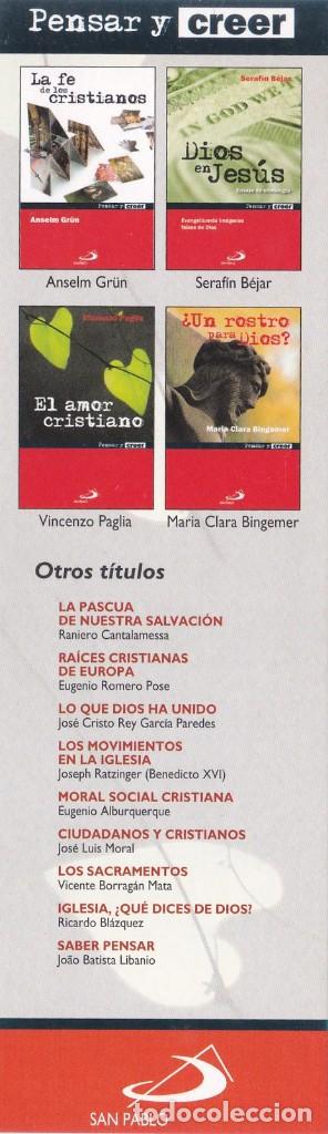 Collectables Bookmark: MARCAPAGINAS SAN PABLO. PENSAR Y CREER