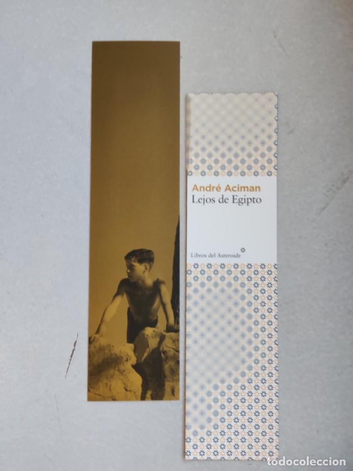 Coleccionismo marcap&aacute;ginas: MARCAP&Aacute;GINAS - LIBROS DEL ASTEROIDE - LEJOS DE EGIPTO - ANDR&Eacute; ACIMAN - Foto 1