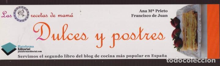 Collectables Bookmark: MARCAP&Aacute;GINAS EDITOR PLATAFORMA TUTULO DULCES Y POSTRES