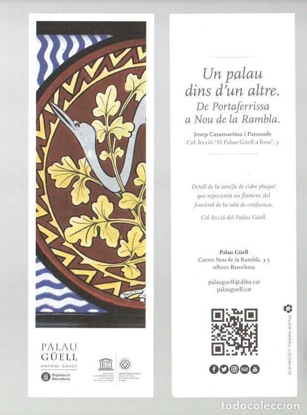 Coleccionismo Marcap&aacute;ginas: MARCAPAGINAS, PALAU G&Uuml;ELL - ANTONI GAUDI. DIPUTACIO DE BARCELONA.