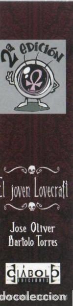 Coleccionismo marcap&aacute;ginas: MARCAPAGINAS, EL JOVEN LOVECRAFT. JOSE OLIVER - BARTOLO TORRES. DIABOLO EDICIONES.