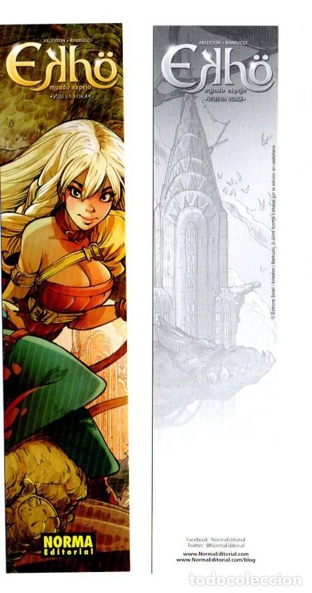 Collectables Bookmark: MARCAPAGINAS, EKHO. ARLESTON - BARBUCCI. NORMA EDITORIAL.