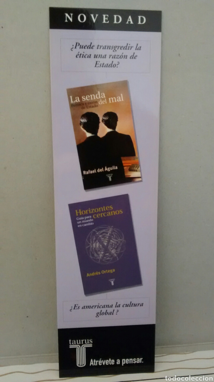 Coleccionismo marcap&aacute;ginas: MARCAPAGINAS NOVEDAD TAURUS - Foto 2