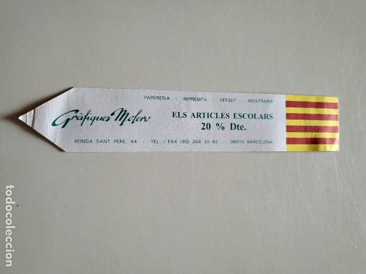 Coleccionismo marcap&aacute;ginas: MARCAP&Aacute;GINAS PUNTO DE LIBRO TIENDA GR&Aacute;FICAS MOLERO BARCELONA SENYERA CATALUNYA