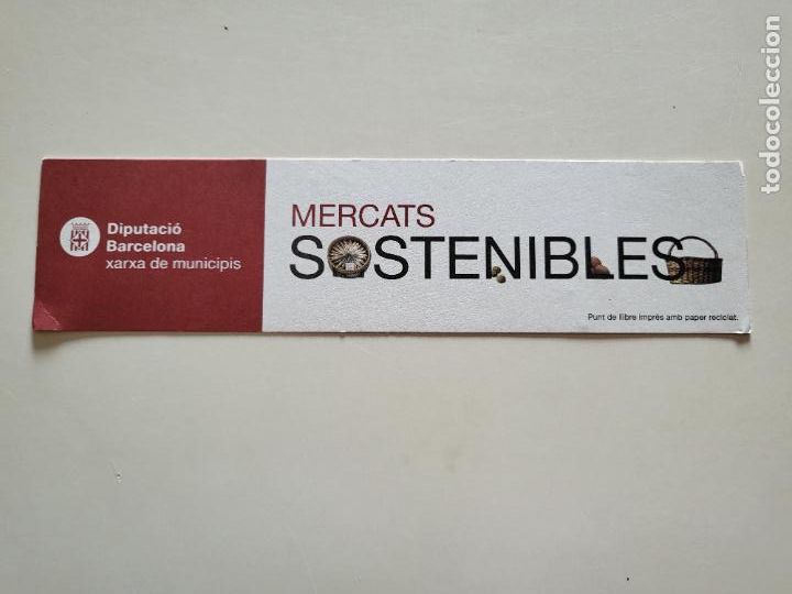 Coleccionismo marcap&aacute;ginas: MARCAP&Aacute;GINAS PUNTO DE LIBRO MERCATS SOSTENIBLES DIPUTACI&Oacute; DE BARCELONA