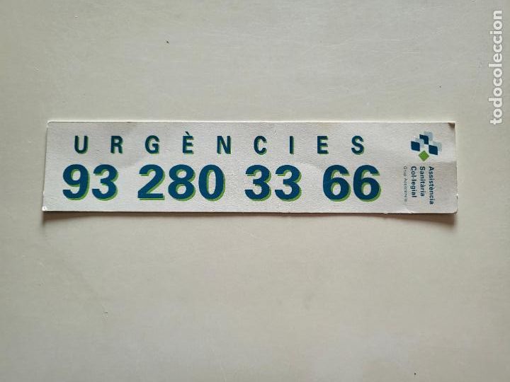 Coleccionismo marcap&aacute;ginas: MARCAP&Aacute;GINAS PUNTO DE LIBRO URGENCIES ASSIST&Egrave;NCIA SANIT&Agrave;RIA COL&middot;LEGIAL