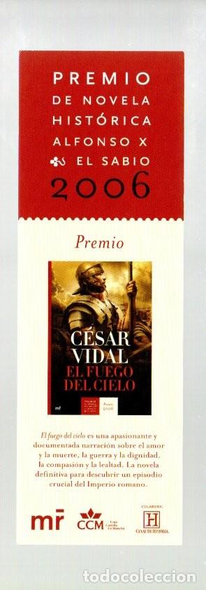 Coleccionismo Marcap&aacute;ginas: MARCAPAGINAS, EL FUEGO DEL CIELO - CESAR VIDAL/ LA SOMBRA DEL ANARQUISTA - AS&Iacute;S LAZCANO. MR