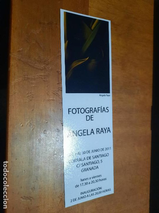 Coleccionismo Marcap&aacute;ginas: FOTOGRAFIAS DE ANGELA RAYA. MARCAPAGINAS. SEPARALIBROS. UNA CARA. BUEN ESTADO. BUEN ESTADO