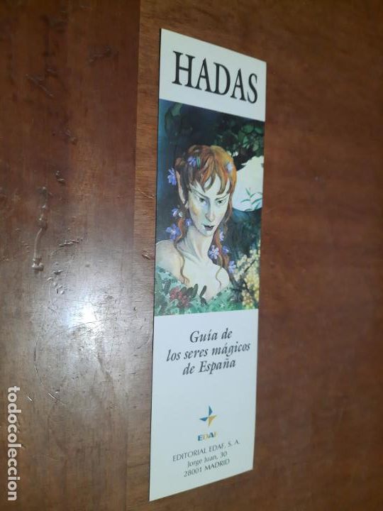 Coleccionismo Marcap&aacute;ginas: HADAS. GUIA DE LOS SERES M&Aacute;GICOS... MARCAPAGINAS. SEPARALIBROS. UNA CARA. BUEN ESTADO. DIFICIL