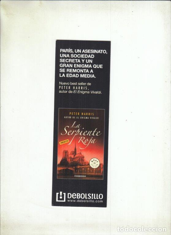 Coleccionismo Marcap&aacute;ginas: MARCAP&Aacute;GINAS LA SERPIENTE ROJA. PETER HARRIS. DEBOLSILLO.