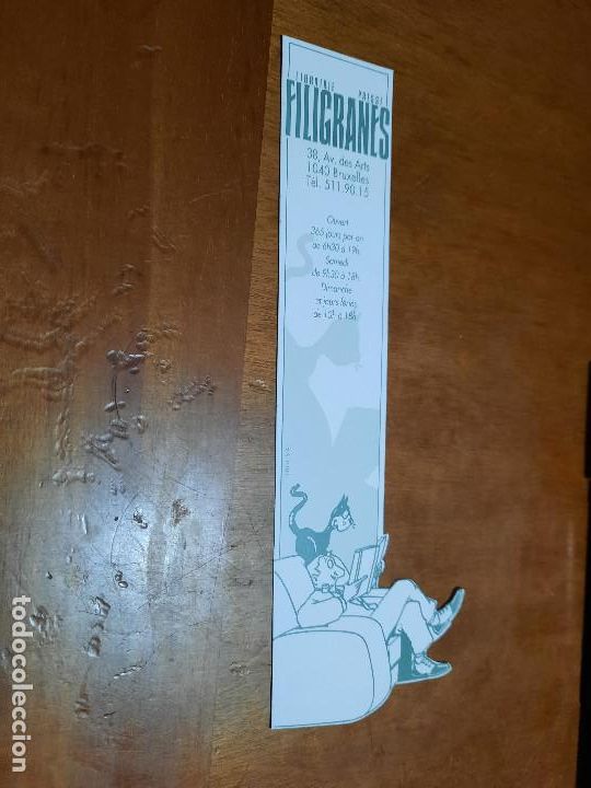 Coleccionismo marcap&aacute;ginas: FILIGRANES. LIBRER&Iacute;A DE BRUSELAS. MARCAPAGINAS. SEPARALIBROS. UNA CARA. BUEN ESTADO. DIFICIL