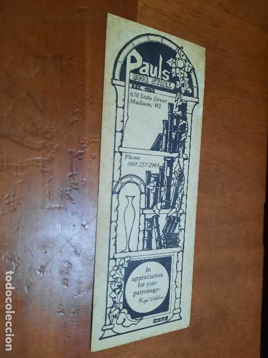 Coleccionismo marcap&aacute;ginas: PAULS. BOOK STORE. EN INGL&Eacute;S. MARCAPAGINAS. SEPARALIBROS. UNA CARA. BUEN ESTADO. DIFICIL