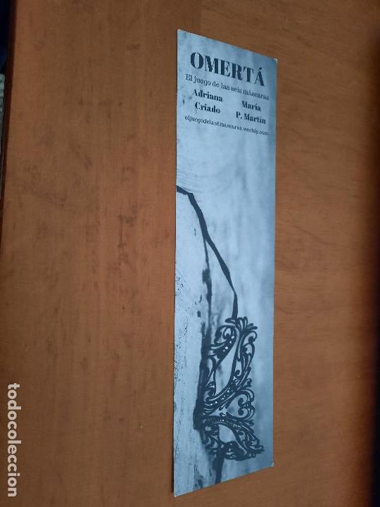 Coleccionismo Marcap&aacute;ginas: OMERIT&Aacute;. LITERATURA. MARCAPAGINAS. UNA CARA. BUEN ESTADO. DIFICIL
