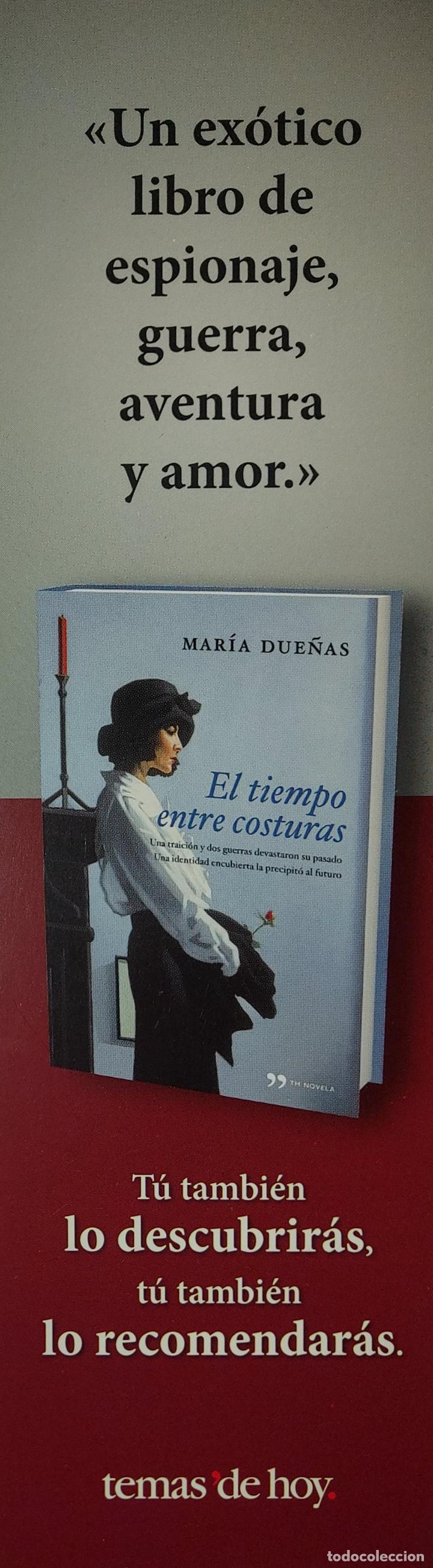 Coleccionismo Marcap&aacute;ginas: MARCAPAGINAS - TEMAS DE HOY - EL TIEMPO ENTRE COSTURAS - MARIA DUE&Ntilde;AS-