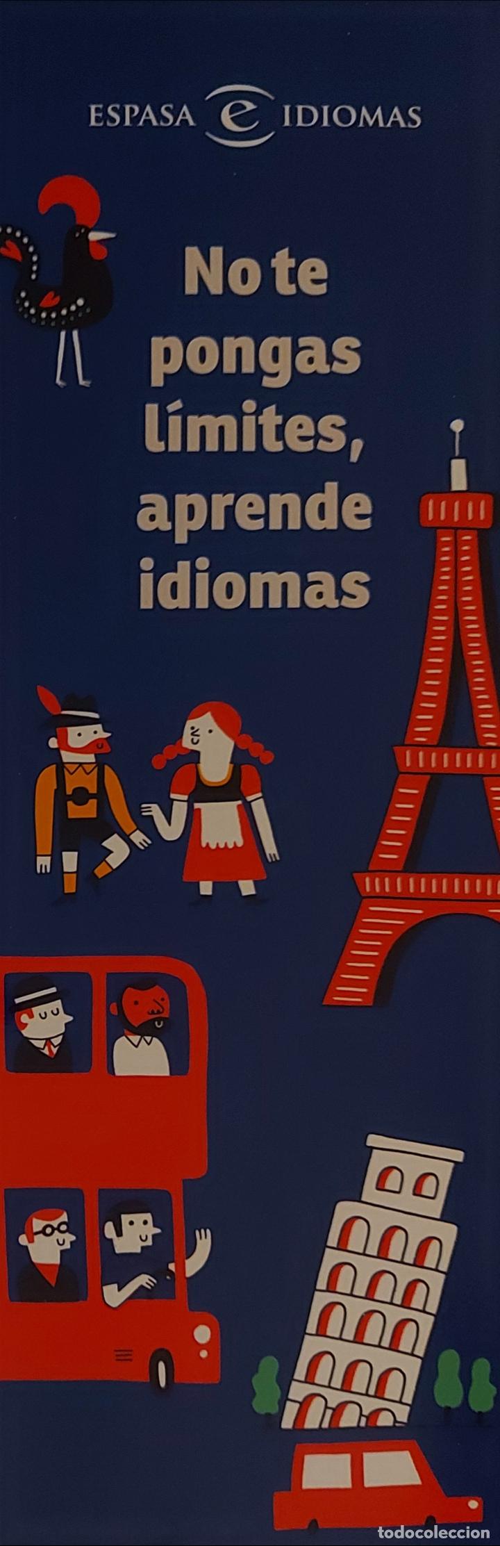 Coleccionismo marcap&aacute;ginas: MARCAPAGINAS ESPASA. NO PONGAS LIMITES,APRENDE IDIOMAS. - Foto 1