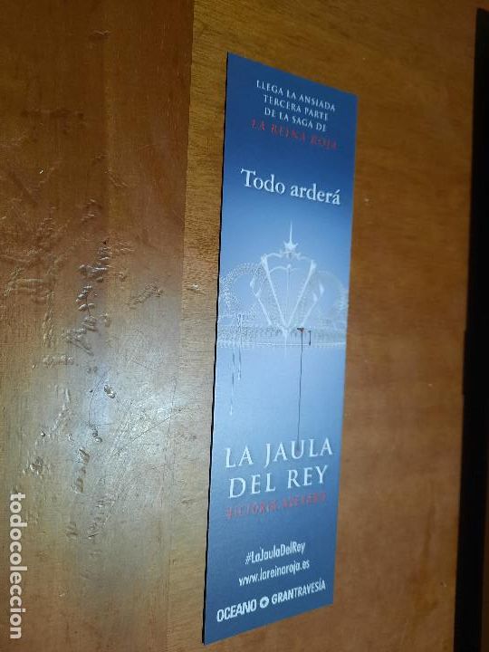 Collectables Bookmark: LA JAULA DEL REY. MARCAPAGINAS. UNA CARA. SIN USO. BUEN ESTADO. C-1