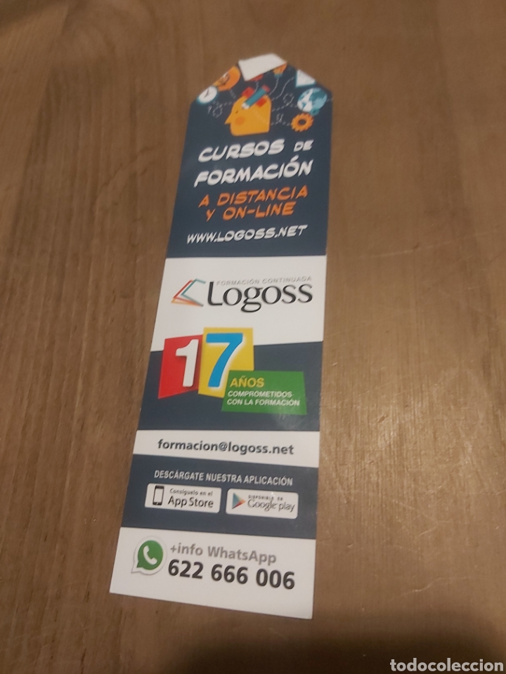 Coleccionismo marcap&aacute;ginas: MARCAPAGINAS LOGOSS FORMACI&Oacute;N A DISTANCIA - Foto 1