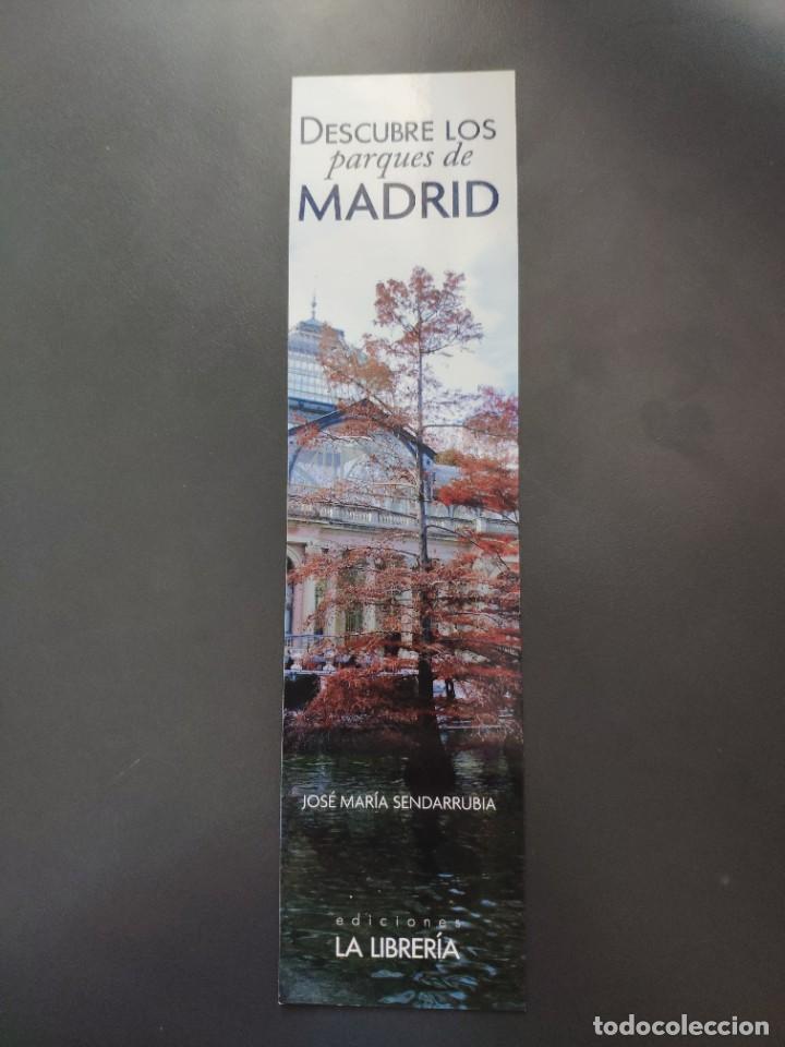 Coleccionismo marcap&aacute;ginas: MARCAP&Aacute;GINAS - EDICIONES LA LIBRER&Iacute;A - DESCUBRE LOS PARQUES DE MADRID - Foto 1