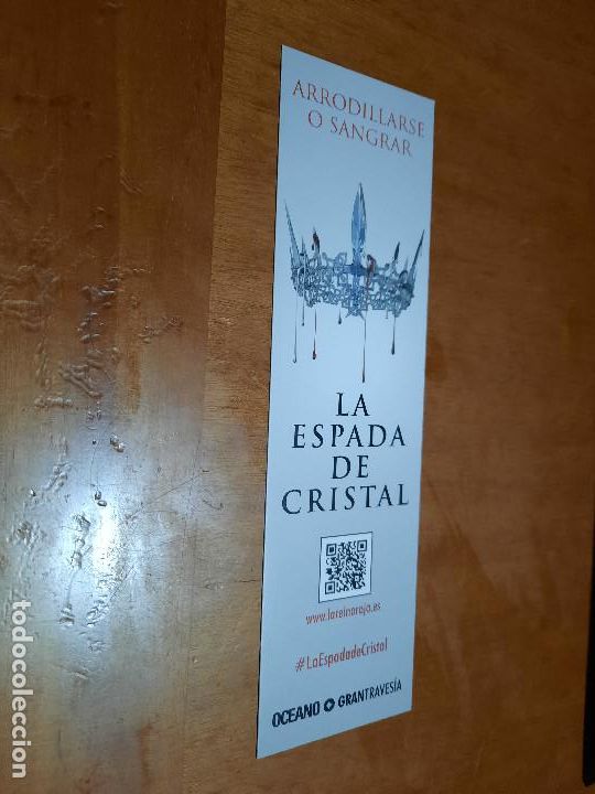 Collectables Bookmark: LA ESPADA DE CRISTAL. LITERATURA. MARCAPAGINAS. UNA CARA. BUEN ESTADO. SIN USO. C-1