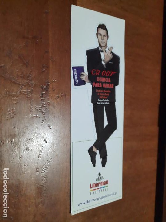 Coleccionismo Marcap&aacute;ginas: CR. 007. CRISTIANO RONALDO. LITERATURA. MARCAPAGINAS. UNA CARA. BUEN ESTADO