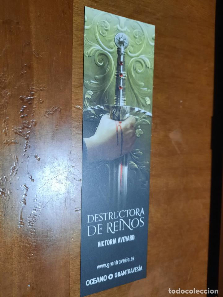 Coleccionismo Marcap&aacute;ginas: DESTRUCTORA DE REINOS . LITERATURA. MARCAPAGINAS. UNA CARA. BUEN ESTADO. SIN USO