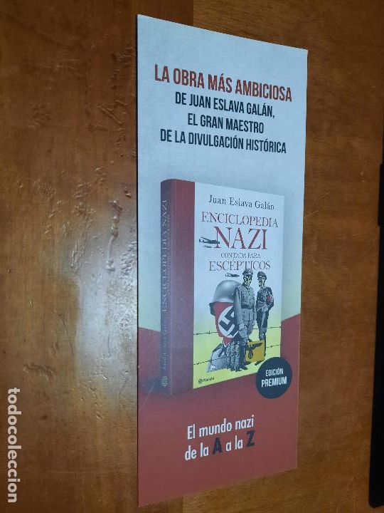 Coleccionismo Marcap&aacute;ginas: ENCICLOPEDIA NAZI. LITERATURA. MARCAPAGINAS. DOBLE CARA. PUNTO LECTURA. BUEN ESTADO