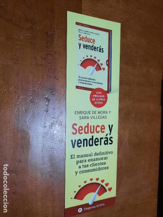 Coleccionismo Marcap&aacute;ginas: SEDUCE Y VENCER&Aacute;S. LITERATURA. MARCAPAGINAS. DOBLE CARA. PUNTO LECTURA. BUEN ESTADO