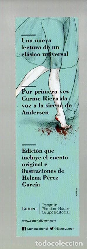 Coleccionismo Marcap&aacute;ginas: MARCAPAGINAS, LA VOZ DE LA SIRENA. CARME RIERA. LUMEN