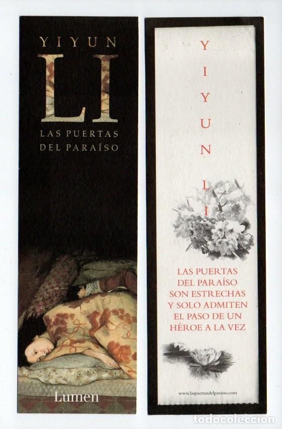 Coleccionismo Marcap&aacute;ginas: MARCAPAGINAS, LAS PUERTAS DEL PARAISO. YIYUN LI. LUMEN.