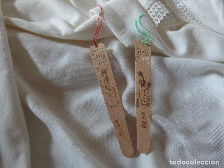 Coleccionismo marcap&aacute;ginas: Marcapaginas.Jap&oacute;n.madera o bamb&uacute;. - Foto 1