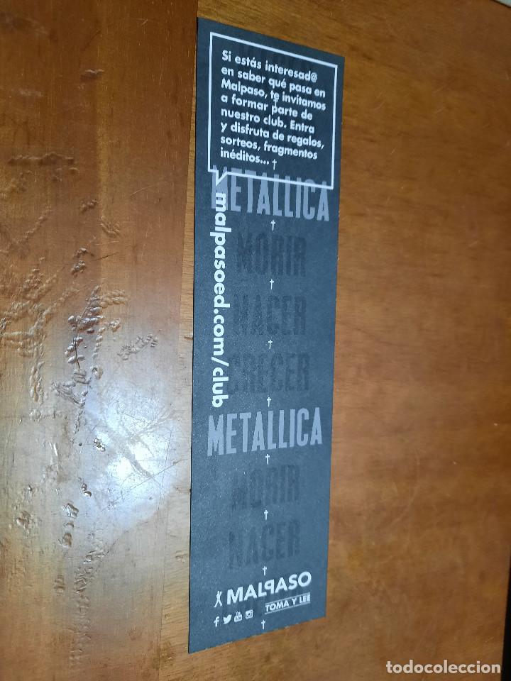 Coleccionismo Marcap&aacute;ginas: METALLICA. MUSICAL MARCAPAGINAS. DOBLE CARA. SIN USO. BUEN ESTADO