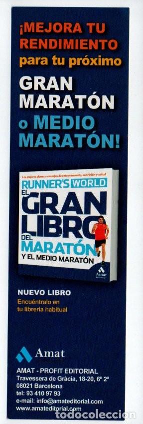 Coleccionismo marcap&aacute;ginas: MARCAPAGINAS, EL GRAN LIBRO DEL MARATON. AMAT EDITORIAL. - Foto 1