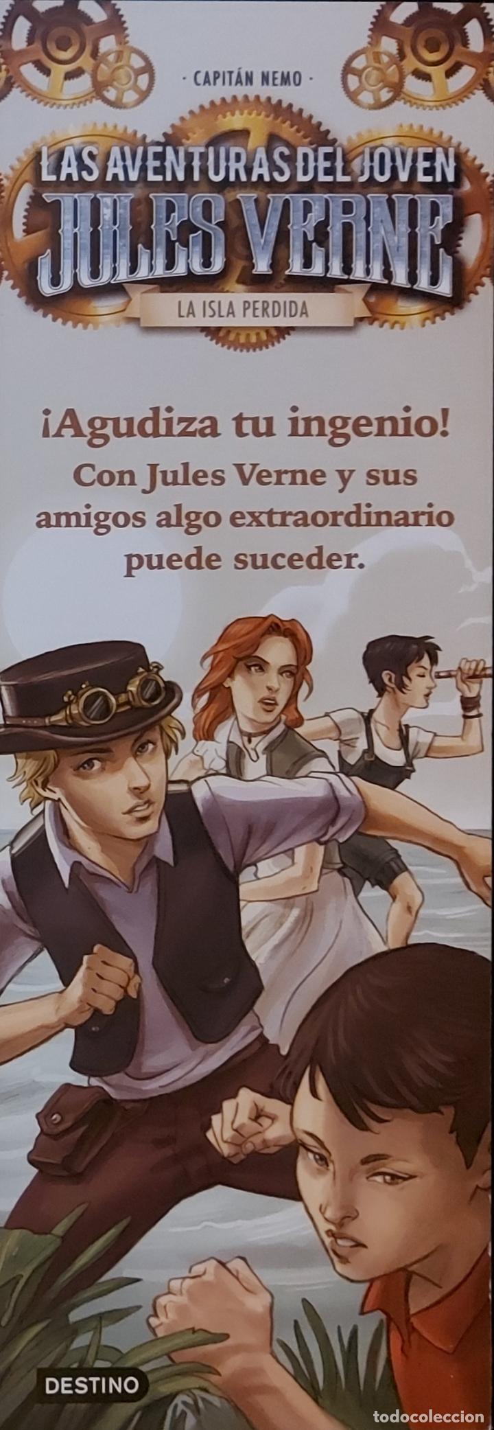 Coleccionismo Marcap&aacute;ginas: MARCAPAGINAS - DESTINO - LAS AVENTURAS DEL JOVEN JULES VERNE - LA ISLA PERDIDA